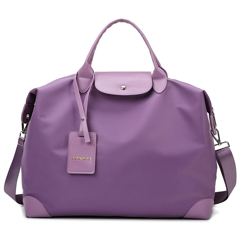 Oxford Cloth Travel & Fitness Tote Bag for Women — Large Capacity Embroidered Shoulder Bag