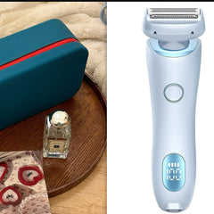 2 In 1 Hair Removal Epilator USB Rechargeable Trimmer Women Body Razor Face Leg Armpit Bikini Hand Pubic Shaver Hair Remover