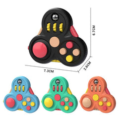 Fidget Pad Stress Relief Handheld Gyroscope Magic Cube Game Controller Finger Toy Creative Decompression Toy