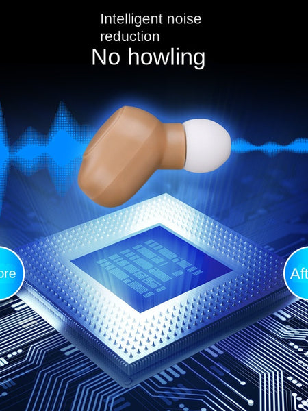 Hearing Aid Sound Amplifier with Magnetic Clasp and Digital Display, High-Quality Audio Collector