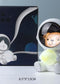 Starry sky animal atmosphere night light