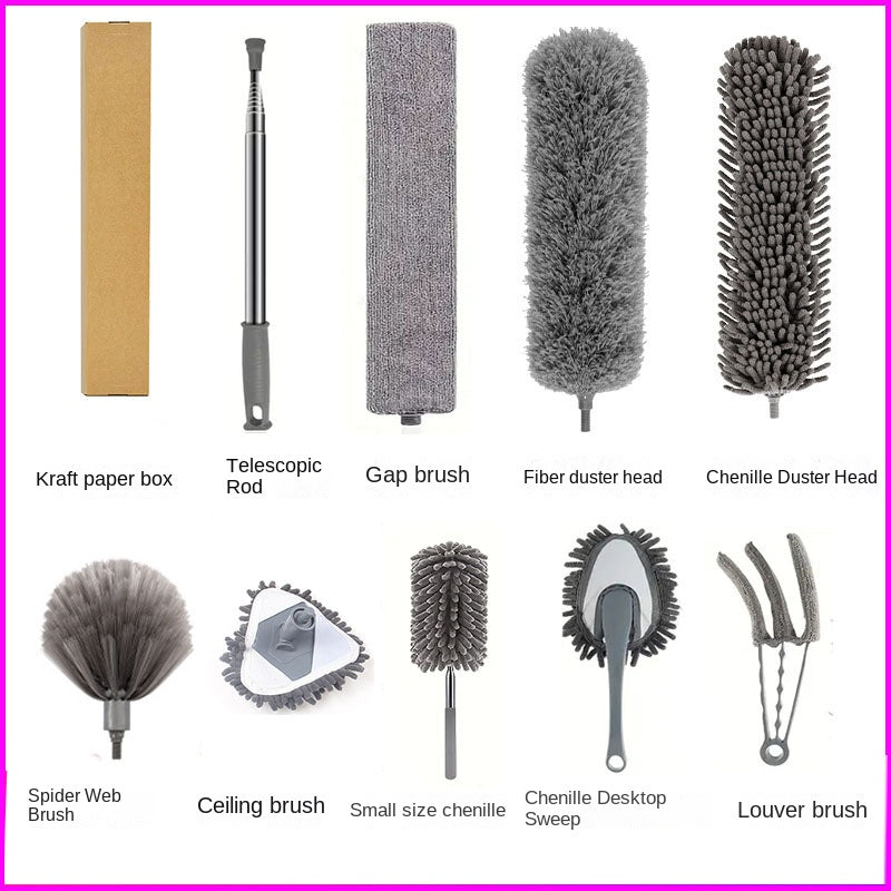 Duster for Home Dusting and Ceiling Cleaning with Extendable Handle