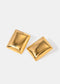 Stainless Steel Rectangular Stud Earrings