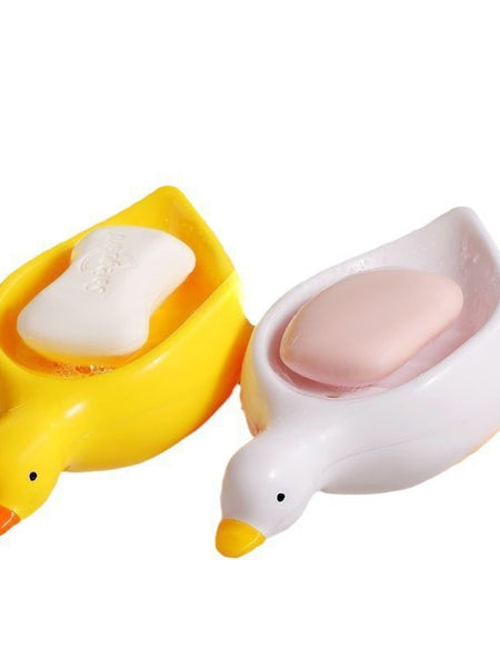 Cute little yellow duck soap box draining toilet sink new soap box