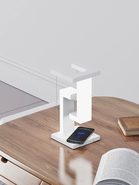 Creative Smartphone Wireless Charging Suspension Table Lamp Balance Lamp Floating For Home Bedroom