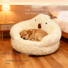 Dog House Winter Warm Dog Bed Semi-Enclosed Dog Cage Pet Pad Pet Dog Bed Removable Washable Cat Bed Dog Cage