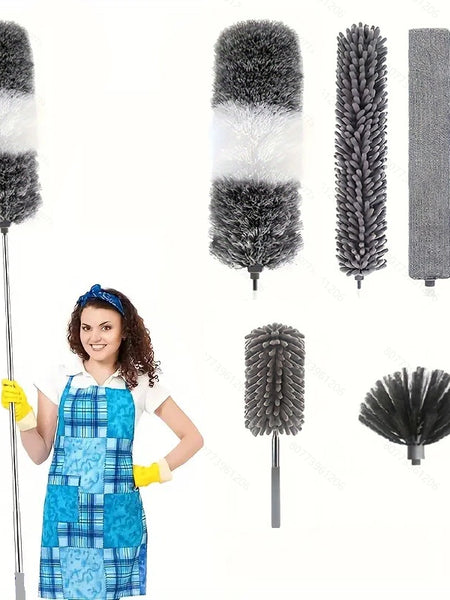 Duster for Home Dusting and Ceiling Cleaning with Extendable Handle