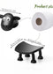 Cute sheep shaped toilet paper holder suitable for fashionable home decoration tissue box storage bathroom accessories decoration rack