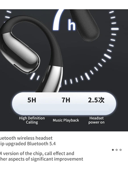 A38 Wireless Headphones Bluetooth 5.4 Hi-Fi Stereo Music Earphones Ear-Hook Sports Headsets For Running