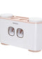 Toothbrush rack wall-mounted punch-free bathroom wall-mounted suction toothbrush set