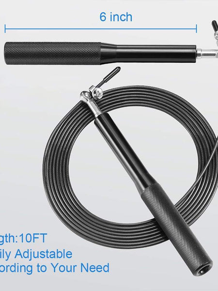 Speed Jump Rope Fitness Skipping Ropes Exercise Adjustable Workout Boxing MMA Training Crossfit Men Women Kids Gym Equipment