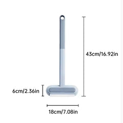 3-in-1 Pet Hair Remover Brush: Long-handle window & pet fur cleaning tool for cat/dog hair.