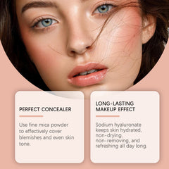 Eelhope Compact Air Cushion Foundation (Natural Color) Natural Lightweight Concealer Durable And Easy To Remove Makeup No Fake White Moisture Cushion