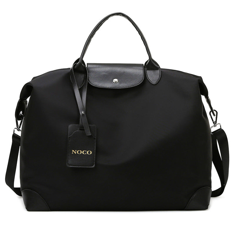 Oxford Cloth Travel & Fitness Tote Bag for Women — Large Capacity Embroidered Shoulder Bag