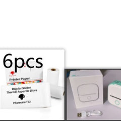 Portable Mini Thermal Label Printer Home Photo Printer Student Wrong Question Printer Bluetooth-compatible Mini Label Printer Price Tag