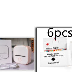 Portable Mini Thermal Label Printer Home Photo Printer Student Wrong Question Printer Bluetooth-compatible Mini Label Printer Price Tag