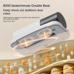 Home Wireless Mini Dust Mite Remover, Powerful Suction, Cordless Bed Dust Mite Cleaner, Compact Mite Remover