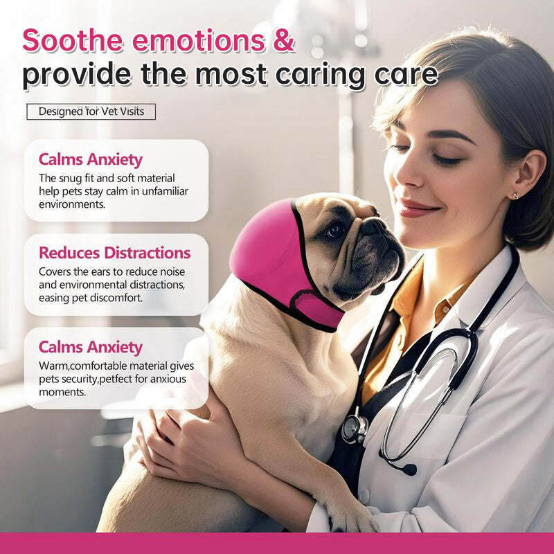 Waterproof Dog Ear Muffs: For Swimming/Grooming, Noise-Cancelling, Calming (Anxiety Relief & Shock Prevention)