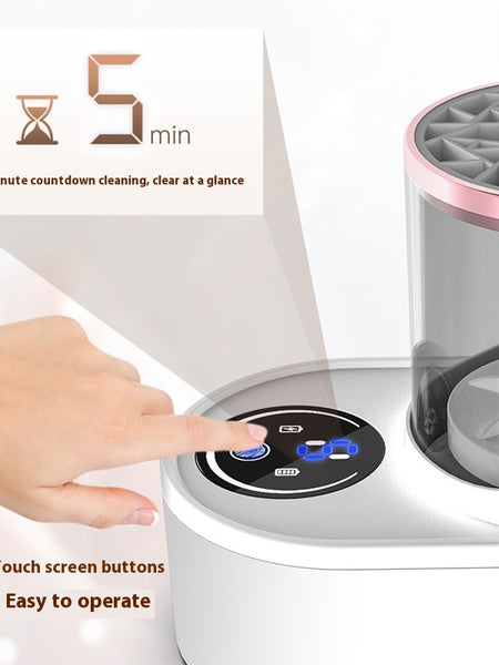 Electric Makeup Brush Cleaner Rechargeable Makeup Brushes Cleaning Tool Automatic Makeup Brush Cleaning Stand Device