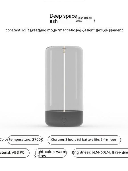 New LED Camping Light Type-c Rechargeable Portable Night Light With High Transparency And Anti Drop Creative Atmosphere Light