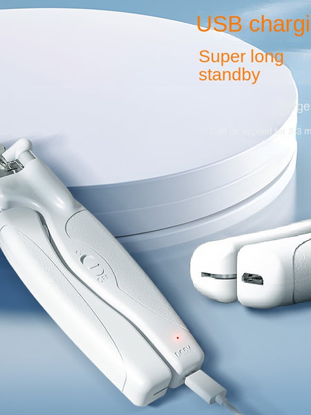 Pet nail clippers dog nail clippers with LED lights for charging and blood line monitoring Pet nail clippers
