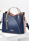 Trendy Handbag Korean Style Color Block Large Capacity Women's Bag Fashion Shoulder Crossbody Bag Wholesale Cross-border Bucket Bag