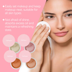 Eelhope The Setting Powder With Brush (Beige) Has A Natural, Light, Fine, Breathable And Snaky Look. It Is Suitable For Both Dry And Wet Use And Can Last For A Long Time Without Fading