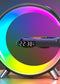 New Intelligent G Shaped LED Lamp Bluetooth Speake Wireless Charger Atmosphere Lamp App Control For Bedroom Home Decor