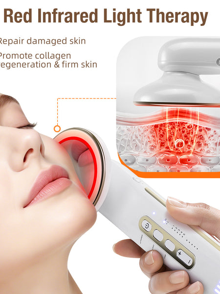 EMS Body Sculpting Device with 5 Modes, Rechargeable Far Infrared & Ultrasonic Fat Burning Slimming Beauty Instrument