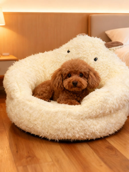 Dog House Winter Warm Dog Bed Semi-Enclosed Dog Cage Pet Pad Pet Dog Bed Removable Washable Cat Bed Dog Cage