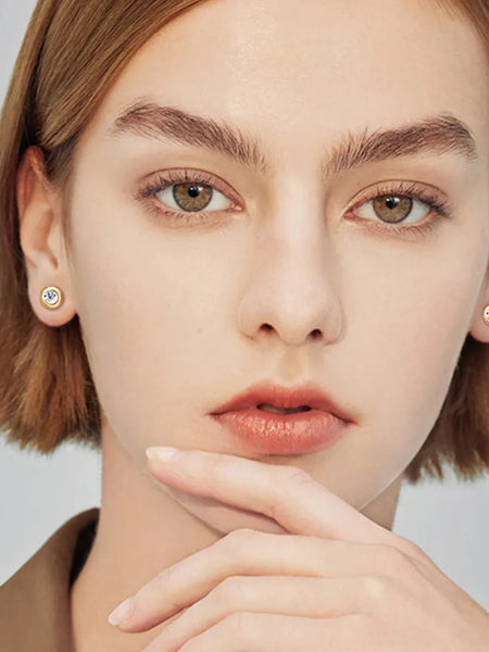 Moissanite 925 Sterling Silver Stud Earrings