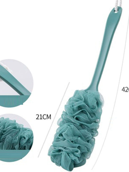 Long handled large bath brush, long handled scrubbing bath tool, flower bath brush, scrubbing bath brush, scrubbing bath ball, s