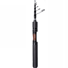 35CM Telescopic Lure Rod UL Ultra-short Mini Portable Carbon Fiber Sliding Float Fishing Rod