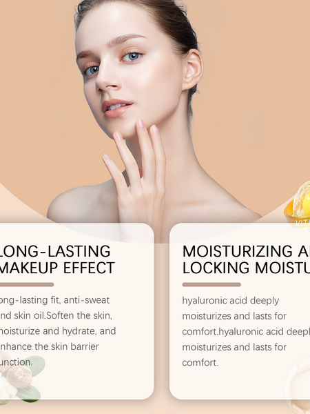 West&Month Moisturizing Liquid Foundation, Long-Lasting Long-Lasting Moisturizing Light Skin Care Liquid Foundation