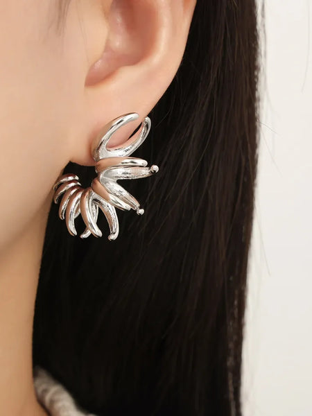 Titanium Steel Irregular Shape Earrings