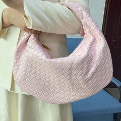Large size women's woven bag large capacity hand-held armpit bag women's bag
