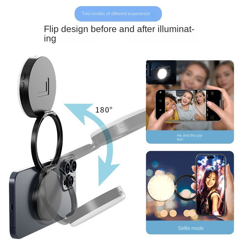 YSH-126 Magnetic Phone Fill Light — 126 LED MagSafe Photography Lamp for Live Streaming & Video Calls