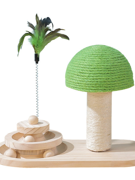 Pet Cat Tree Toys Cat Scratch Post Pet Furniture Scratching Post Cats Claw Scratcher Double Sisal Balls Cat Accessories