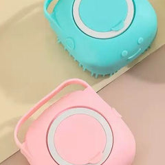 Silicone Dog Bath Massage Gloves Brush Pet Cat Bathroom Cleaning Tool Comb Brush For Dog Can Pour Shampoo Dog Grooming Supplies