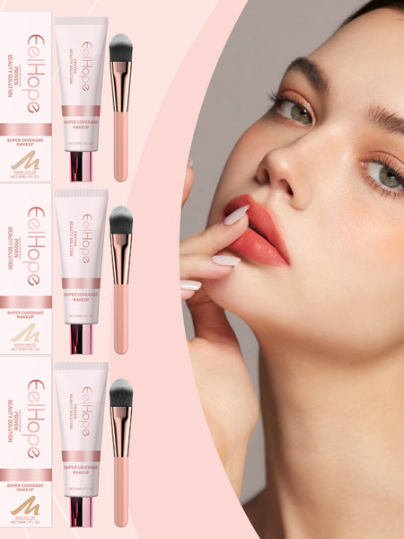 Eelhope Concealer Liquid Foundation Natural Lightweight Moisturizing And Brightening Concealer Strong Oil Control Concealer Liquid Foundation