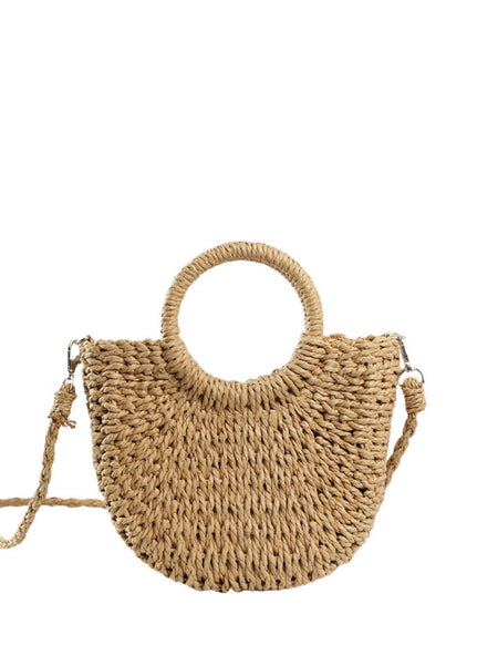Grass woven bag women's bag ins versatile beach bag