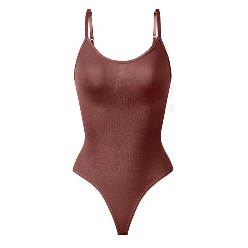 Non steel ring one-piece bra three-dimensional chest support body shaping and abdominal compression