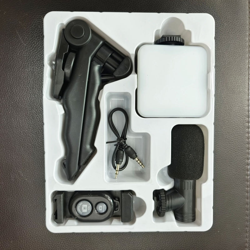 Desktop Beauty Leg Pocket Fill Light with Microphone Set Single Reflex Conference Lamp Handheld Photography with Microphone