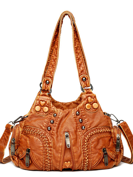 Vintage women's handbag large capacity single shoulder crossbody bag