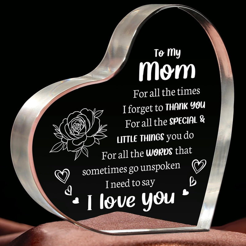 Transparent Love Acrylic Mother's Day Gift Table Decorative Ornaments