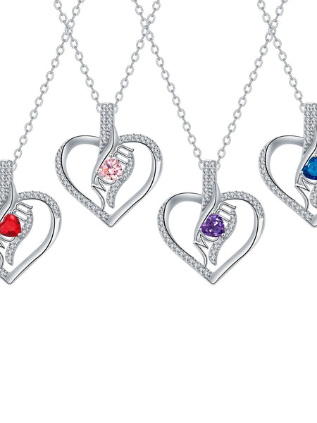 MOM Love Inlaid Women's Necklace Mother's Day Gift