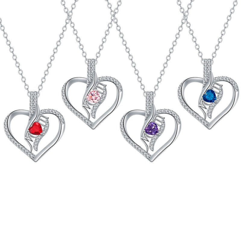 MOM Love Inlaid Women's Necklace Mother's Day Gift
