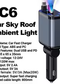 New C9 Starry Sky Fast Charging 120W Retractable Car Charger with 4-in-1 Multi-functional Digital Display
