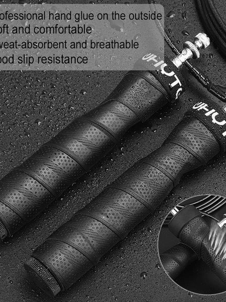 3mm Fitness Speed Jump Rope Crossfit Skipping Ropes Weighted Jumping Excise Workout with Ball Bearings Anti-Slip Handles