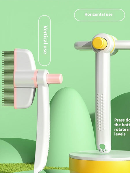 Cat Comb Tie Removal Floating Hair Magic Long Hair Pet Self-Cleaning Row Dog Cat Comb Grooming Supplies Flea Removal Brush Pets Products